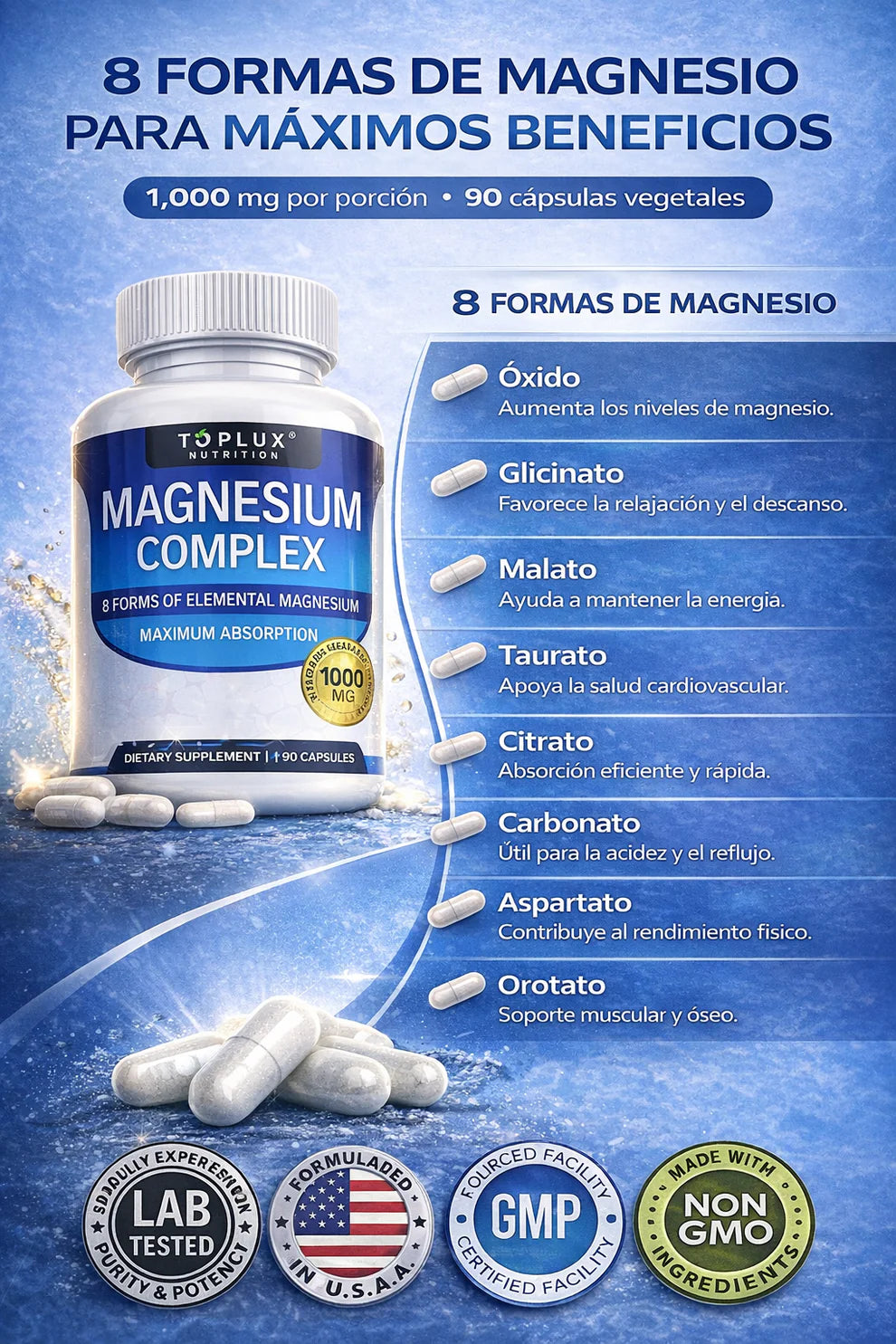 MAGNESIUM COMPLEX - 90 CAPSULAS