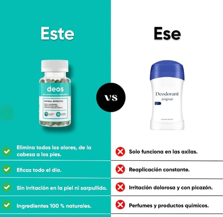 DEOS - Suplemento desodorante corporal