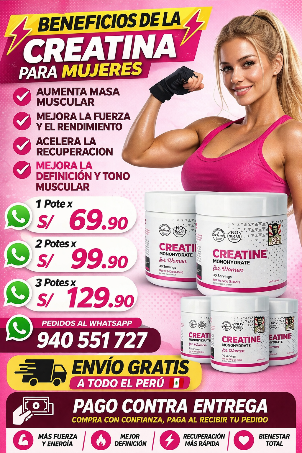 CREATINA FOR WOMEN
