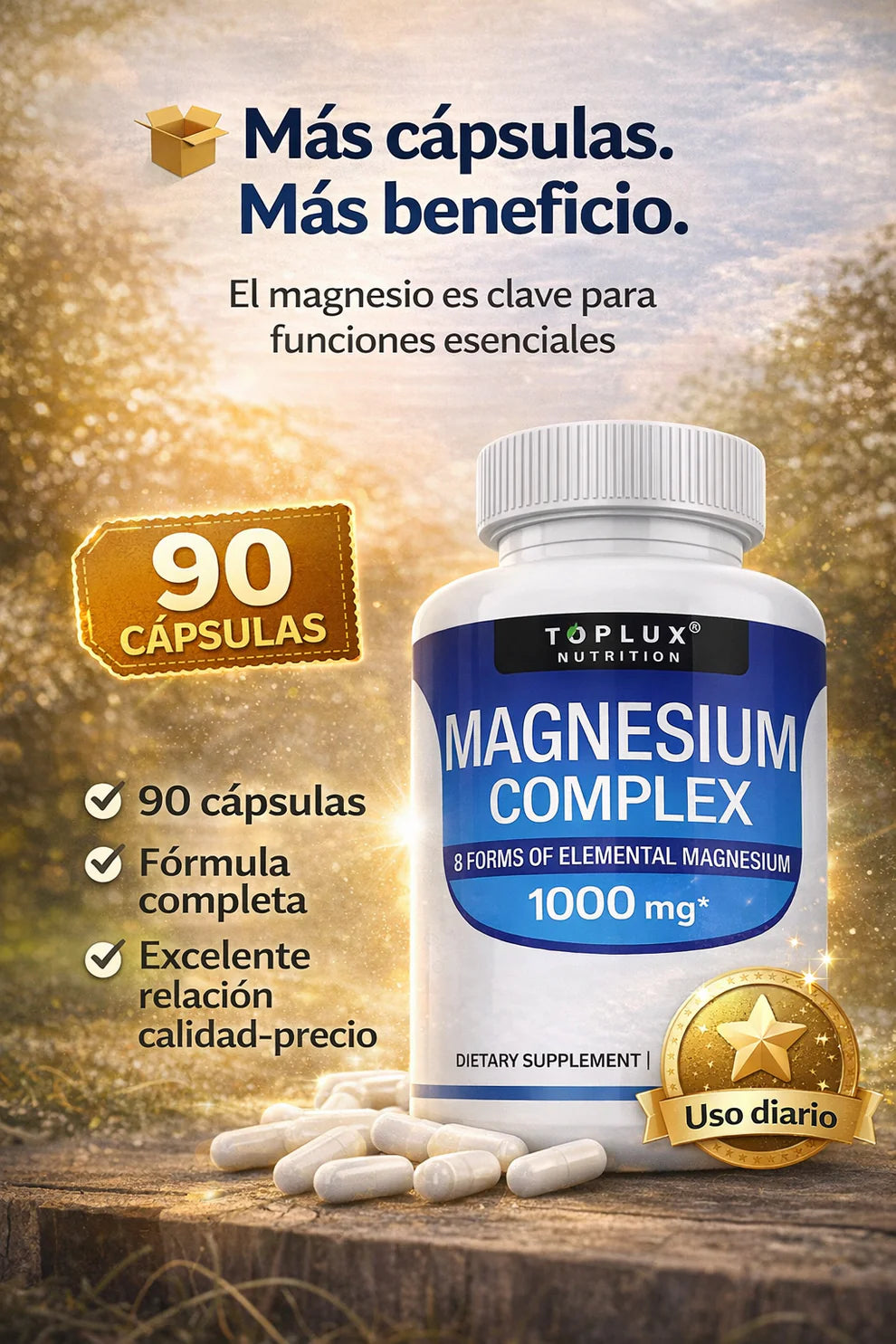 MAGNESIUM COMPLEX - 90 CAPSULAS