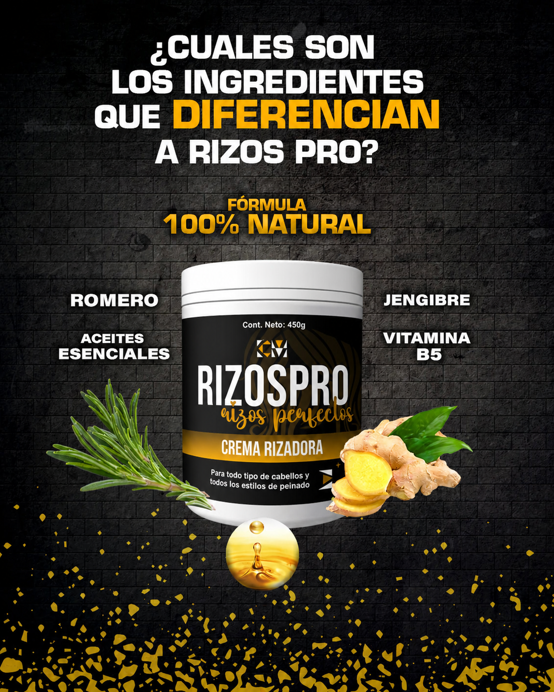 RIZOS PRO CREMA 450G