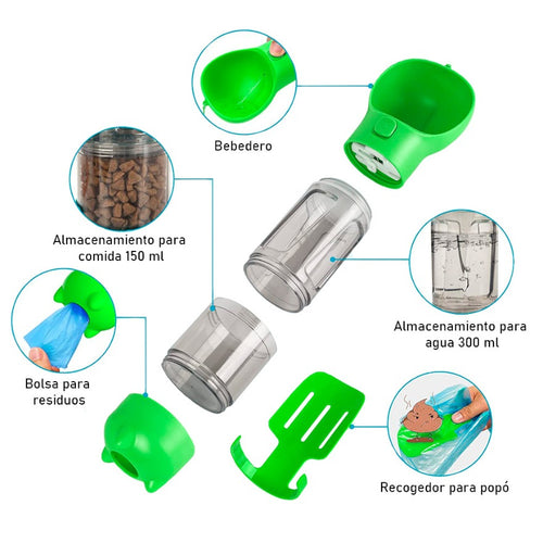 BOTELLA PORTATIL 4 EN 1