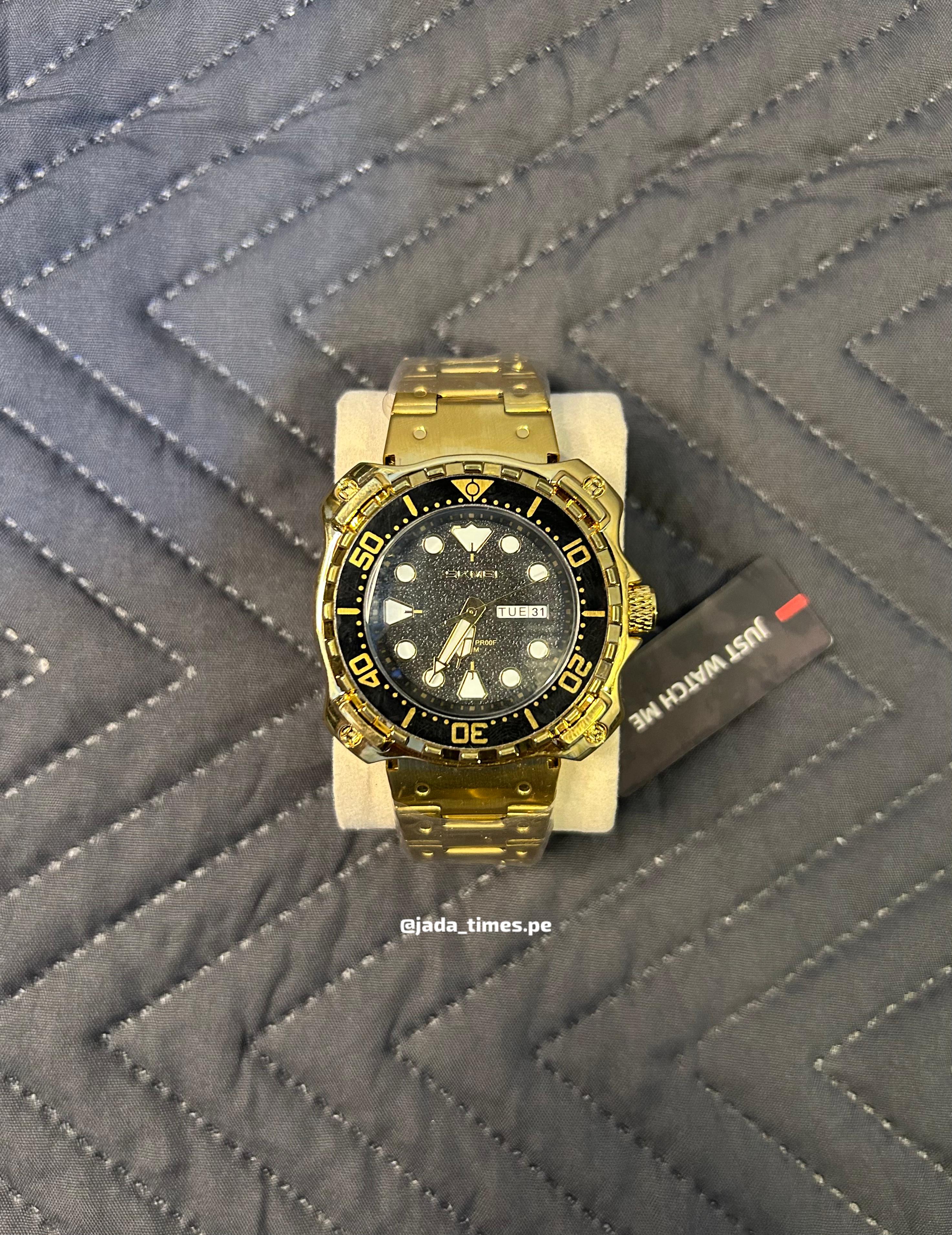 SKMEI DORADO CARA NEGRA - 9385